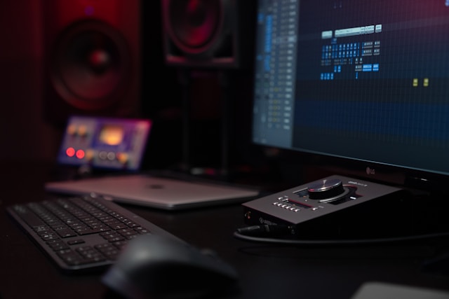 Matthias Fluor im professionellen Homestudio